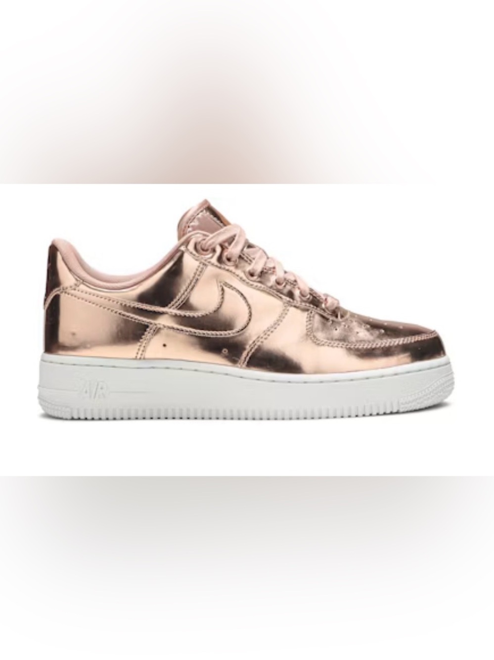 Nike Air Force 1 SP Metallic Rose Gold Sneakers Women’s 13.5 Men’s 12 CQ6566-900